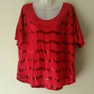 💵Final Price💵 Red Sparkly red top